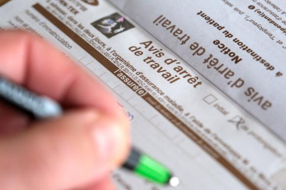 avis arrêt de travail